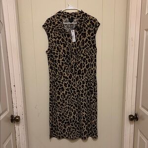 Worthington Animal Print Midi Dress
